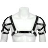 Bouquet Boutique .  Omuz ve Kol Detaylı Şık Deri Erkek Harness, Erkek Club Giyim
