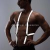 Reflektörlü (Karanlıkta Yansıyan) Erkek Pantolon Askısı, Parlayan Erkek Kemer APFTM29