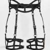 Seksi Deri Jartiyer Harness, Gotik Jartiyer - APFT1158