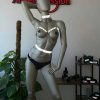 Bouquet Boutique .  Zincir ve Reflektör Detaylı Seksi Harness