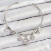 Bouquet Bouqtique Pirinç Zirkon Taşlı Yıldız Model Gümüş Renk Charm Bileklik BQT35BB7347
