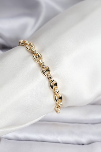 Bouquet Bouqtique 14K Gold Renk Kaplama Kahve Çekirdeği Model CM Kadın Bileklik BQT35BB8119