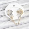 Bouquet Bouqtique Kutup Yıldızı Model Pirinç Gold Renk Zincir Bağlantılı Ear Cuff Küpe Seti BQT35BKP11550