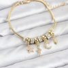 Bouquet Bouqtique Pirinç Gold Renk Yılan Charmlı Kadın Bileklik BQT35BB8183