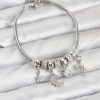 Bouquet Bouqtique Pirinç Gümüş Renk Ay Charm Model Charmlı Kadın Bileklik BQT35BB8174