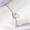 Bouquet Bouqtique Kuğu Model Zirkon Taşlı Gümüş Renk Asansörlü Su Yolu Bileklik BQT35BB8245