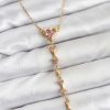 Bouquet Bouqtique 316L Çelik Zincir Gold Renk Pembe Kalp Kadın Kolye BQT35BKO10820