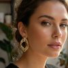 Bouquet Bouqtique Vintage Gold Renk Pirinç Kadın Küpe BQT35BKP11626