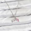 Bouquet Bouqtique 316L Çelik Zincir Gümüş Renk Balık Kuyruğu Model Zirkon Taşlı Kadın Kolye BQT35BKO10856