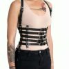 Beşli Bağlamalı Deri Göğüs Harness - APFT630