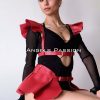 Deri Elbise Harness, Mini Deri Etek, Deri Elbise Etek Harness - APFT1001