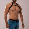 Bouquet Boutique  Erkek Deri Göğüs Harness