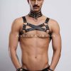 Erkek Fantazi Giyim, Erkek Partywear, Tecnowear, Erkek Göğüs Harness- APFTM55
