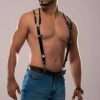 Bouquet Boutique  Erkek Omuzdsan Askılı Deri Harness