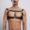 Erkek Parti Aksesuar, Clubwear, Deri Göğüs Harness, Erkek Fantezi Giyim - APFTM116