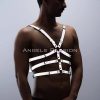 Bouquet Boutique Karanlıkta Parlayan  Reflektörlü Erkek Göğüs Harness, T-Shirt Üzeri Harness