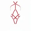 Kırmızı Body Harness Metal Halkalı Vücut Kemer Aksesuarı - APFT295