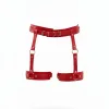 Kırmızı Jartiyer Harness Deri Ayarlanabilir Tokalı - APFT804
