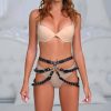 Şık Deri Seksi Harness - APFT1037