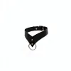 Siyah Choker Deri Halka Detaylı - APFT1370