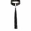 Siyah Choker Deri Püsküllü Gerdanlık - APFT1236