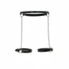 Siyah Jartiyer Harness Zincir Detaylı Bacak Aksesuarı - APFT775