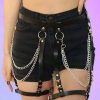 Zincirli Seksi Jartiyer Harness - APFT958
