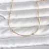 Bouquet Bouqtique CM 14K Gold Renk Yılan Zincirli Damla Topçuk Model 60 cm Kadın Kolye BQT35BKO10990