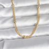Bouquet Bouqtique CM 14K Gold Renk Topçuk Model 60 cm Kadın Kolye BQT35BKO10992