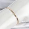Bouquet Bouqtique CM 14K Gold Renk Lazerli Yassı Zincir Model Kadın Bileklik BQT35BB8295