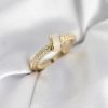 Bouquet Bouqtique Zirkon Taşlı Sedefli Gold Renk Kadın Yüzük BQT35BYK3942