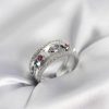 Bouquet Bouqtique Gümüş Renk Zirkon Taşlı Vintage Kadın Yüzük BQT35BYK3960