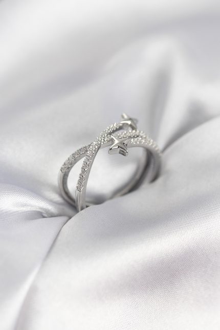 Bouquet Bouqtique Gümüş Renk Zirkon Taşlı Halley Model Kadın Yüzük BQT35BYK3970