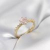 Bouquet Bouqtique Gold Renk Pembe Tek Taş Model Zirkon Taşlı Kadın Yüzük BQT35BYK3991