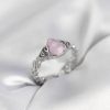 Bouquet Bouqtique Gümüş Renk Pembe Damla Model Kadın Yüzük BQT35BYK4000