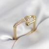 Bouquet Bouqtique Gold Renk Zirkon Taşlı Tifani Model Kare Kadın Yüzük BQT35BYK4001