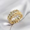 Bouquet Bouqtique Gold Renk Zirkon Taşlı Sıralı Damla Model Kadın Yüzük BQT35BYK4046