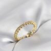 Bouquet Bouqtique Gold Renk Sıralı Zirkon Taşlı Model Kadın Yüzük BQT35BYK4060