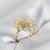 Bouquet Bouqtique Gold Renk Karahindiba Model Zirkon Taşlı Kadın Yüzük BQT35BYK4086