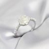Bouquet Bouqtique Gümüş Renk Gül Model İncili Kadın Yüzük BQT35BYK4093