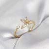 Bouquet Bouqtique Lotus Model Zirkon Taşlı Gold Renk Kadın Yüzük BQT35BYK4095