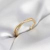 Bouquet Bouqtique İncili ve Zirkon Taşlı Gold Renk Kadın Yüzük BQT35BYK4107