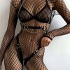 Kadın Body Harness, Club Giyim, Seksi Deri Fantezi Giyim - APFT1329