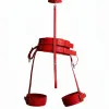 Kırmızı Harness Takım Deri Çoklu Kemerli Boyunluk Detaylı - APFT869