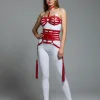 Kırmızı Harness Takım Deri Korse Detaylı - APFT378