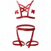 Kırmızı Harness Takım Zımbalı Çapraz Bant Detaylı - APFT866
