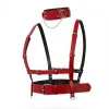 Kırmızı Kadın Kemer Deri Vücut Harness Tokalı Aksesuar - APFT959