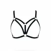 Siyah Harness Takım Altın Halkalı Bralet - APFT288