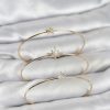 Bouquet Bouqtique Gold Renk Kutup Yıldızı Model Zirkon Taşlı 3'lü Kadın Bileklik Kombini BQT35BB8347