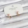 Bouquet Bouqtique Pembe Yunus Balığı Model Gold Renk Pirinç Çocuk Küpe BQT35BKP11650